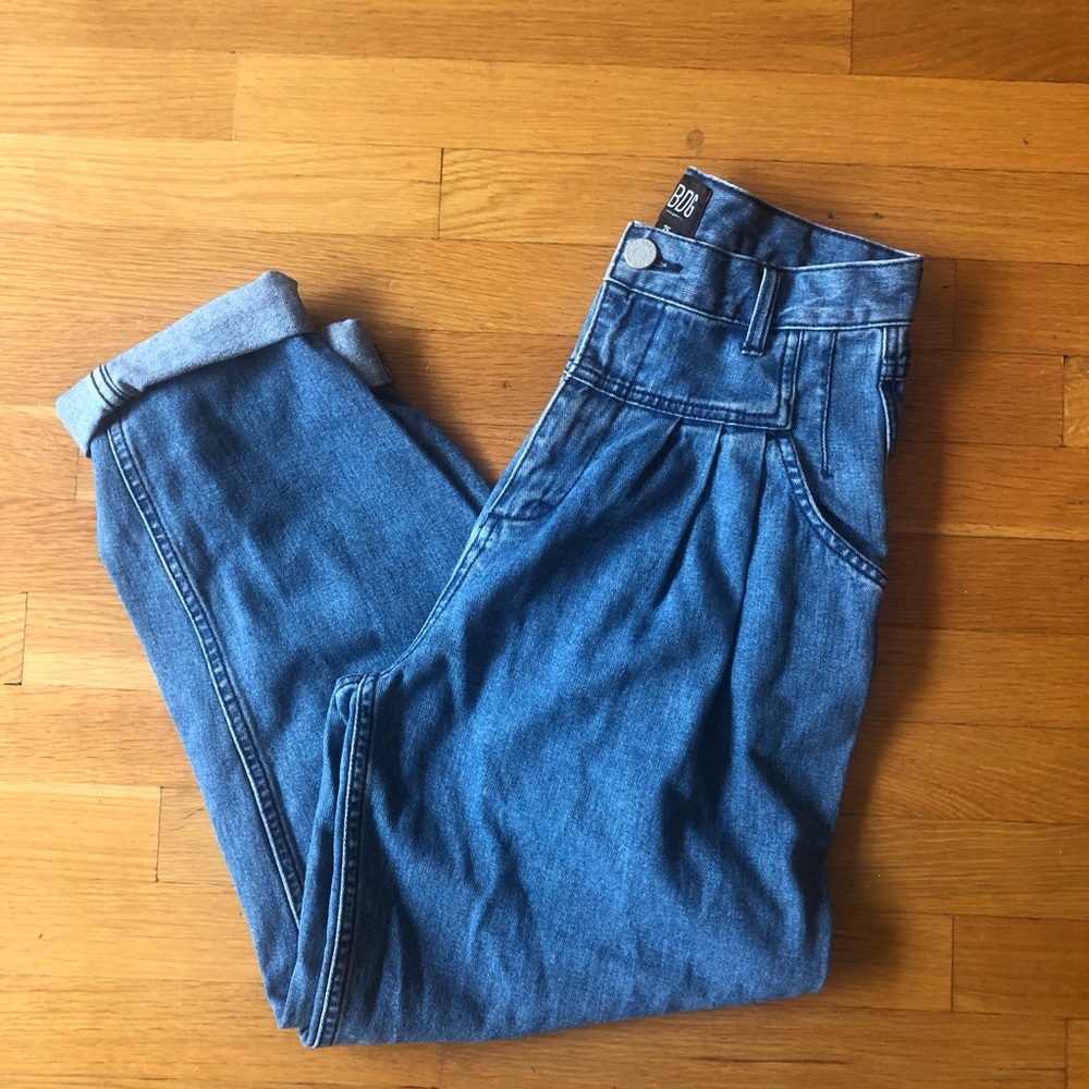 BDG high waisted pleated jeans, 25, NWOT